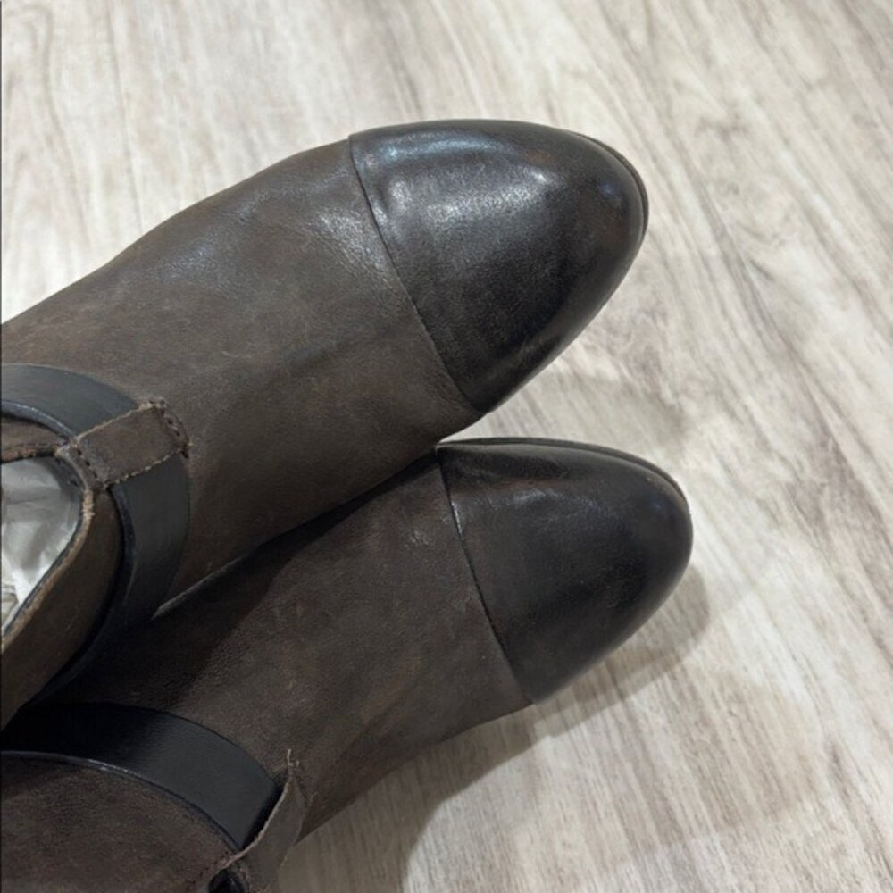 rag & bone Dark Brown HARROW STONE NUBUCK   Ankle Booties EU 39 US  8.5 - Picture 3 of 9